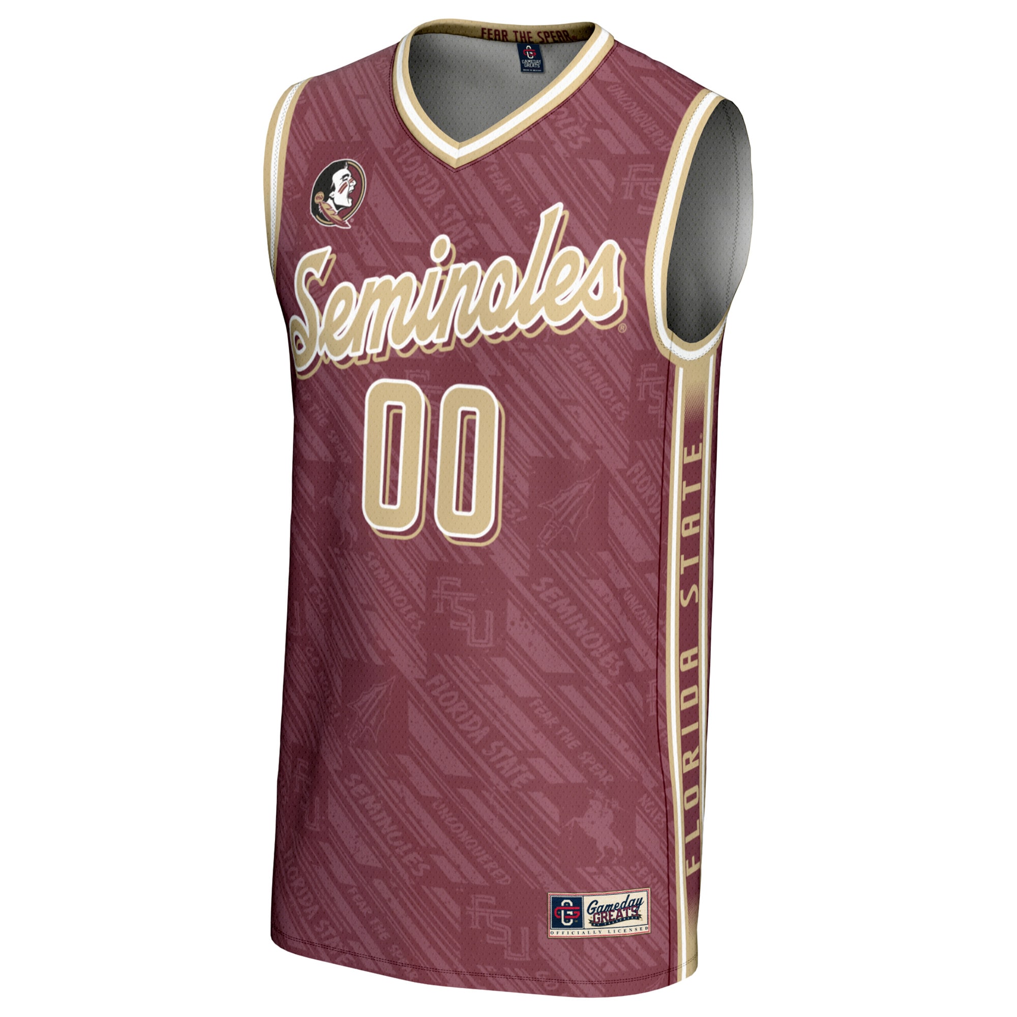 [DDG] Florida State Seminoles GameDay Greats Youth NIL Pick-A-Player Women's Basketball Lightweight Highlight Print Jersey - Garnet