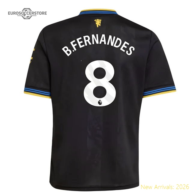 2025-2026 Man Utd Third Jersey (Kids) (B.Fernandes 8) In Multiple