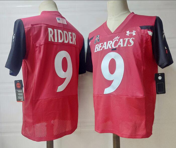 Men's None Red 2024 college football Desmond Ridder #9 game day Jersey