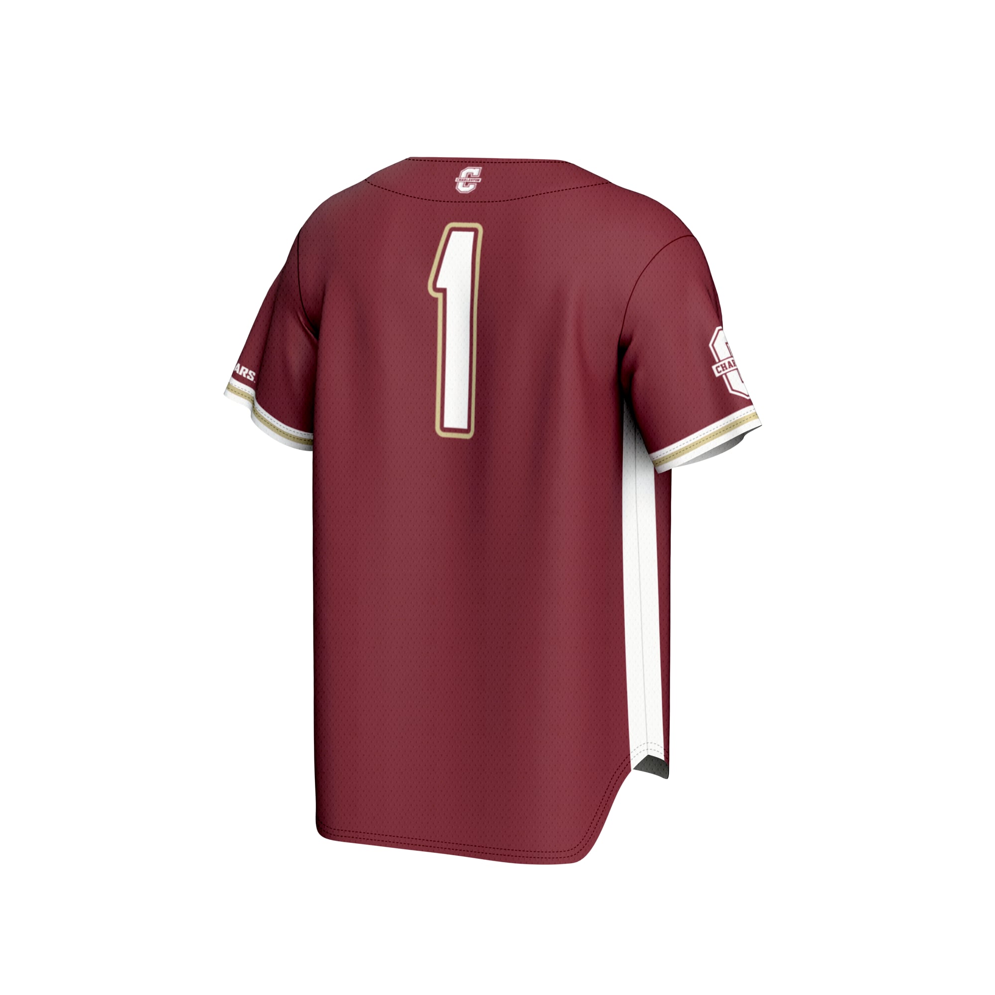 #1 Charleston Cougars GameDay Greats Youth Lightweight Baseball Fashion Jersey - Maroon