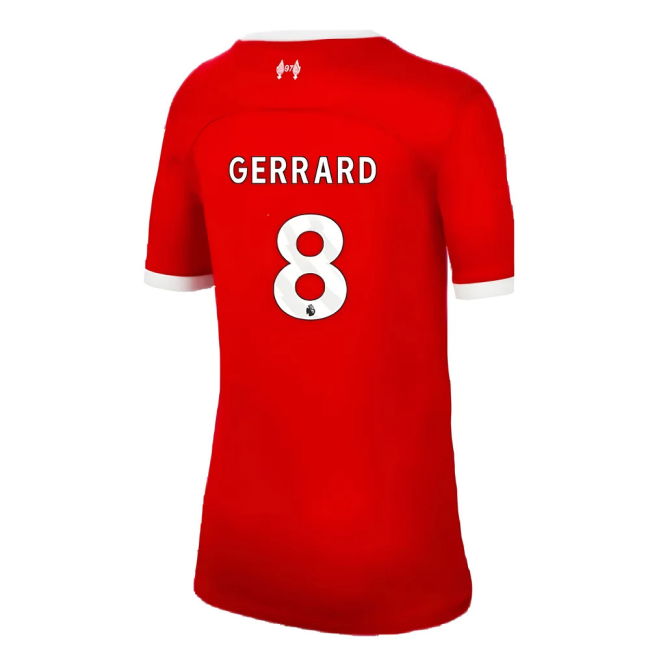 Liverpool Home Football Shirt 2023-20 - Gerrard 8 L M S Kids