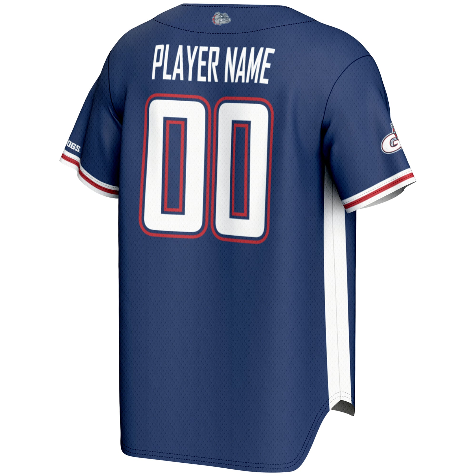 Gonzaga Bulldogs GameDay Greats Unisex NIL Pick-A-Player Baseball Lightweight Jersey - Navy