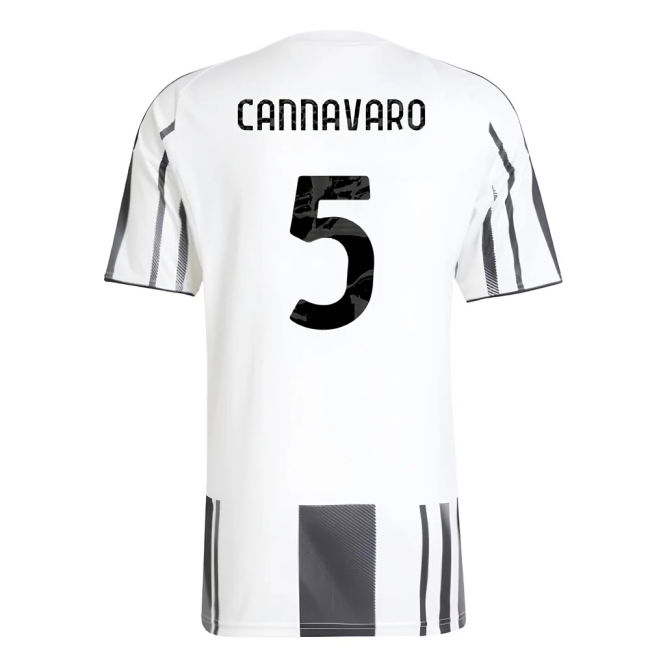 2025-2026 Juve Home Great Deal Shirt (Cannavaro 5) Moisture Wicking