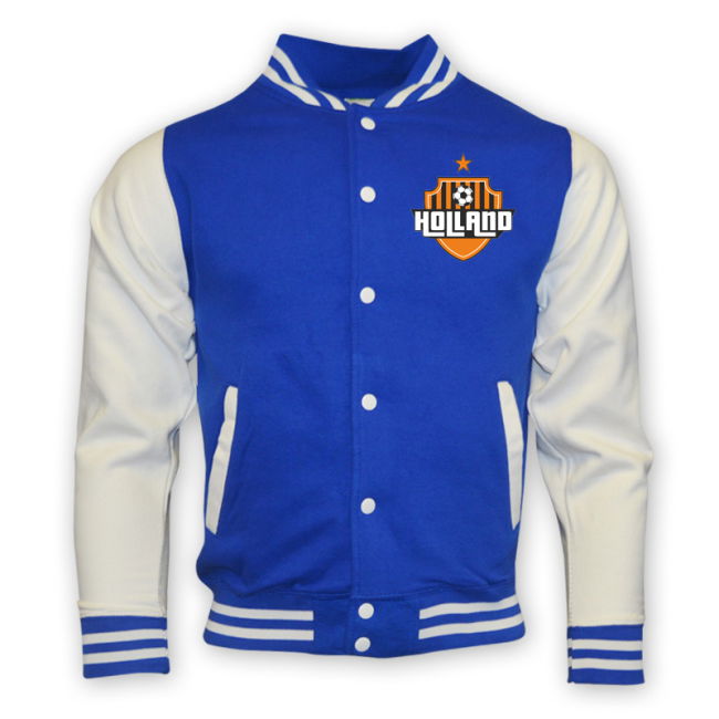 Holland College Baseball Jacket (Blue) Authentic Official