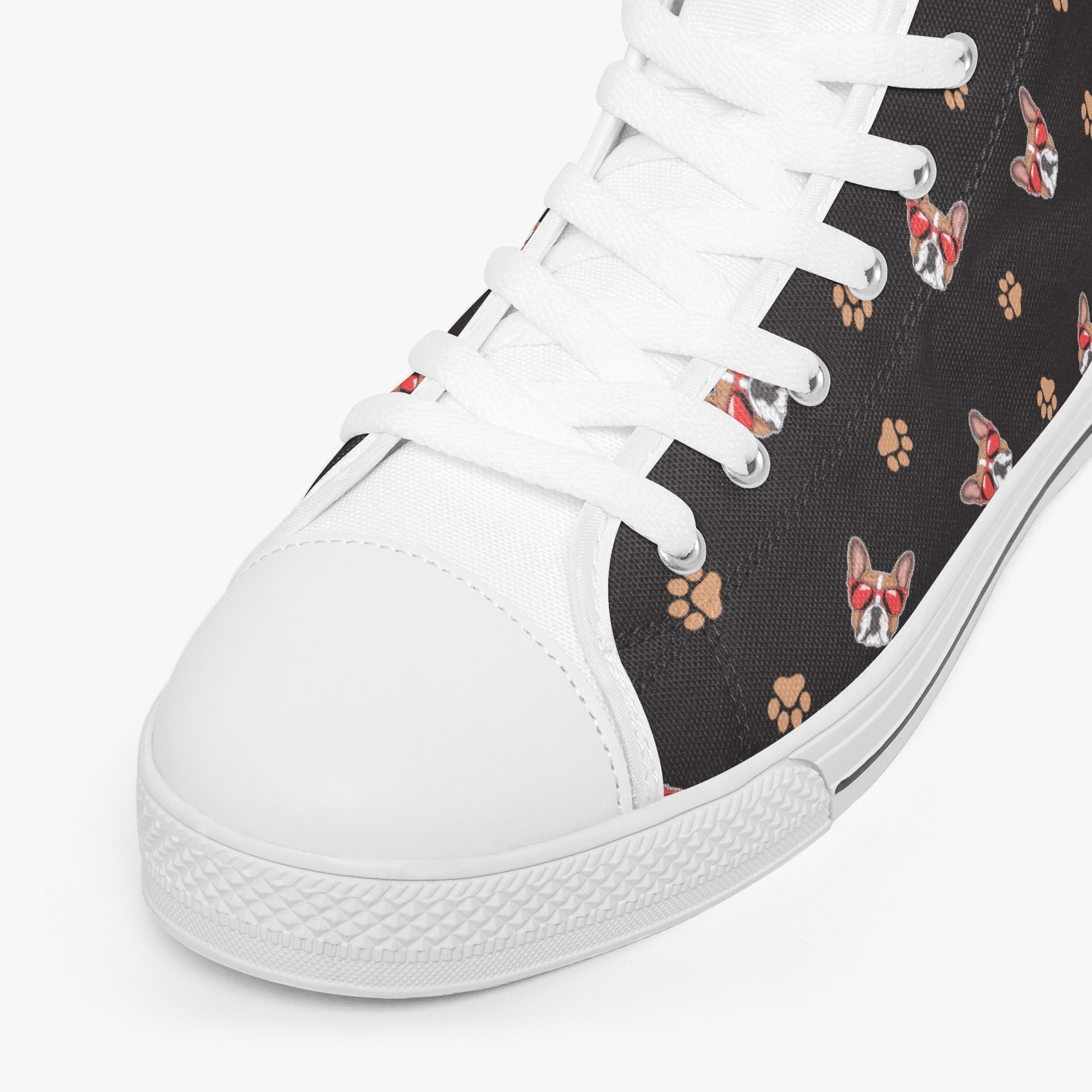 French Bulldog Lover Astro Classic High Top Canvas Shoes Casual Footwear