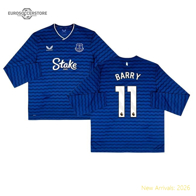 Everton Barry Official Home Jersey Premier League Performance Fabric