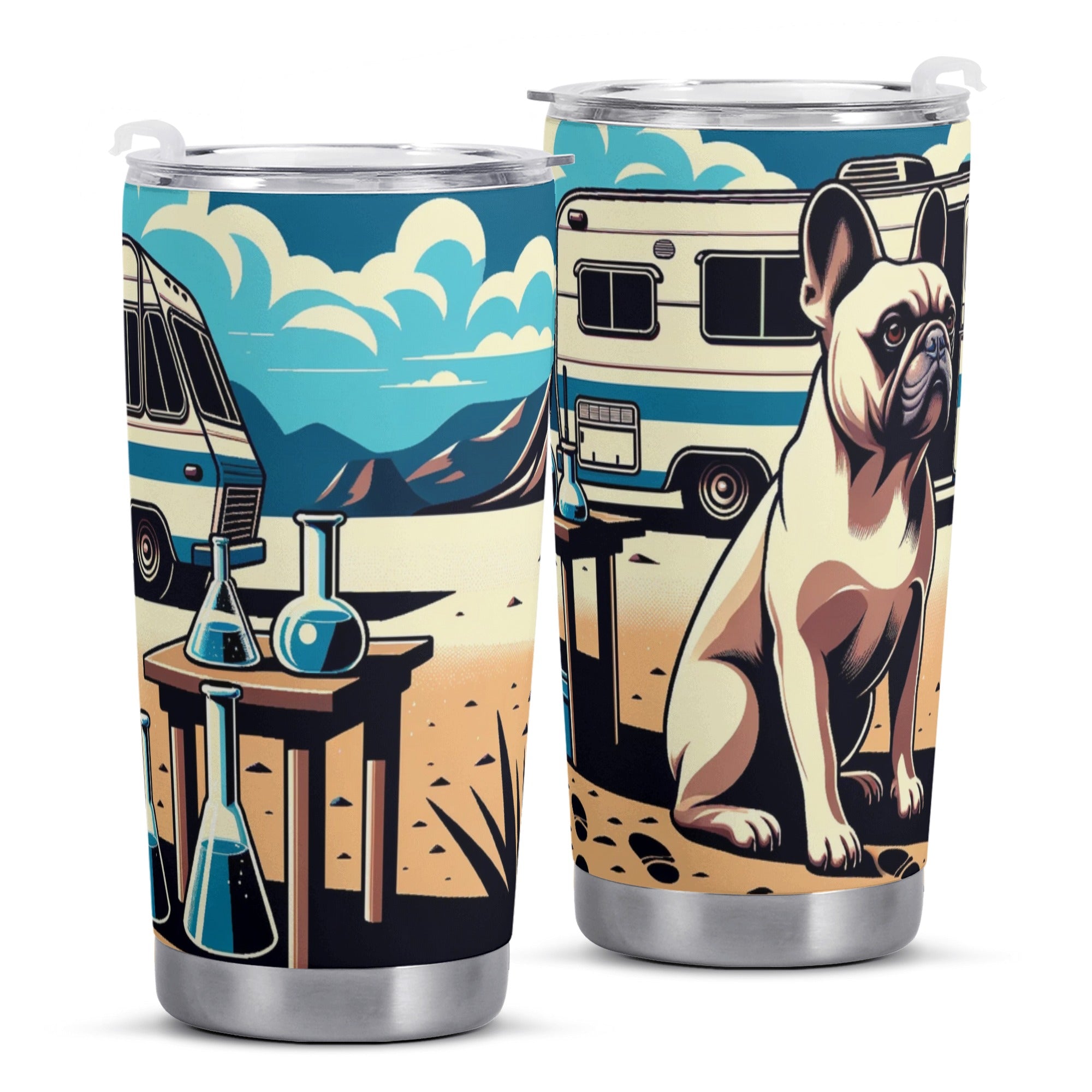 French Bulldog Paisley Tumbler Cute Frenchie Essential