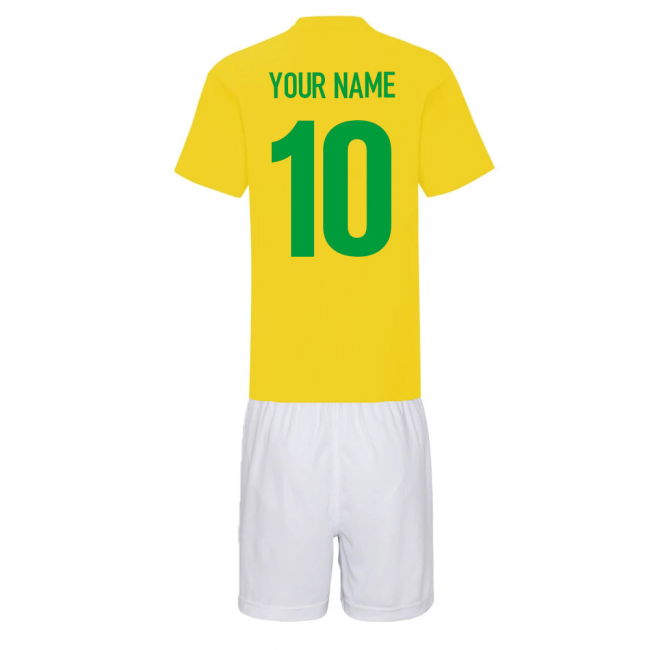 Official Personalised Brazil Training Kit High Player World