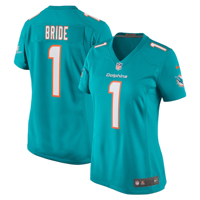 None Number 1 Bride MIA Dolphins Classic Game-Ready Jersey for NFL Fan