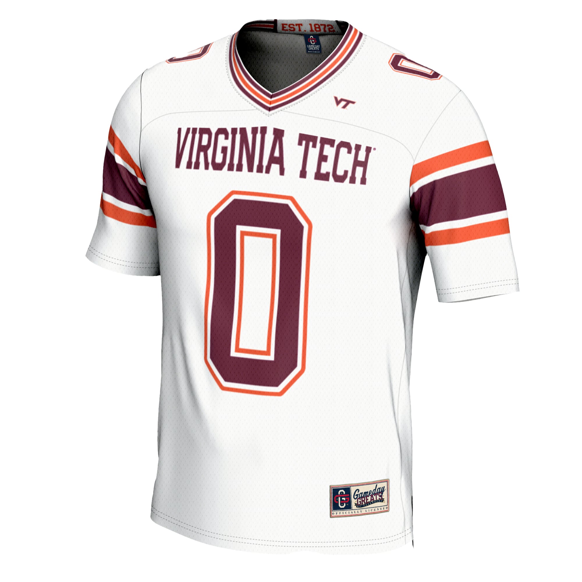 [DDG] Virginia Tech Hokies GameDay Greats Youth Football Jersey - White