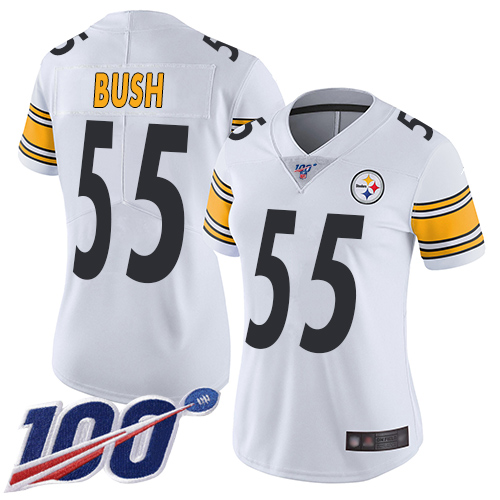 NFL P S Steelers #55 Devin Bush Limited White Jersey - Fan Favorite