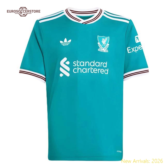 Durable Kids Liverpool Jersey 2025-2026 Quick-dry Moisture-wicking
