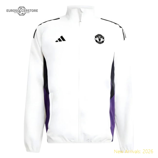 Professional 2025-2026 Man Utd Presentation Jacket White
