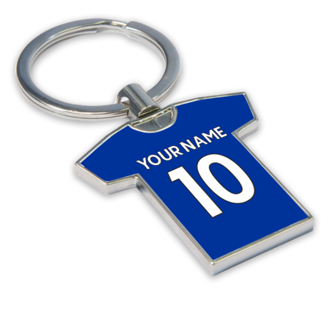 Personalised Leicester City Football Jersey Key Ring
