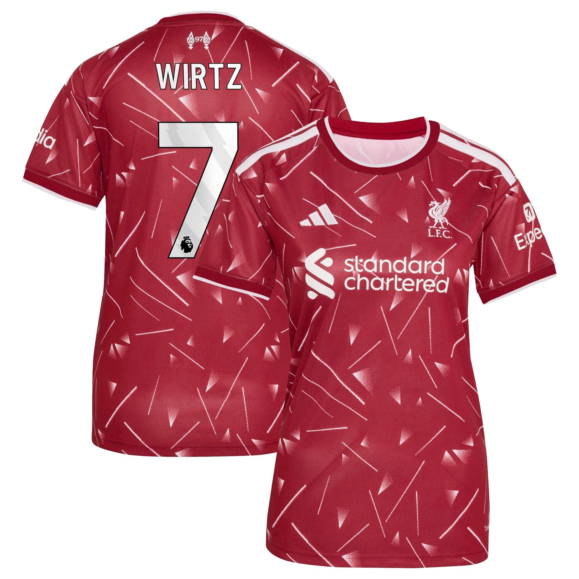 [JED] Youth Florian Wirtz Liverpool Women's 2026/27 Home Replica Jersey - Red