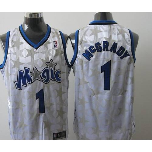Orlando Magic #1 Tracy Mcgrady White Star Limited Edition Stitched NBA Jersey Mens