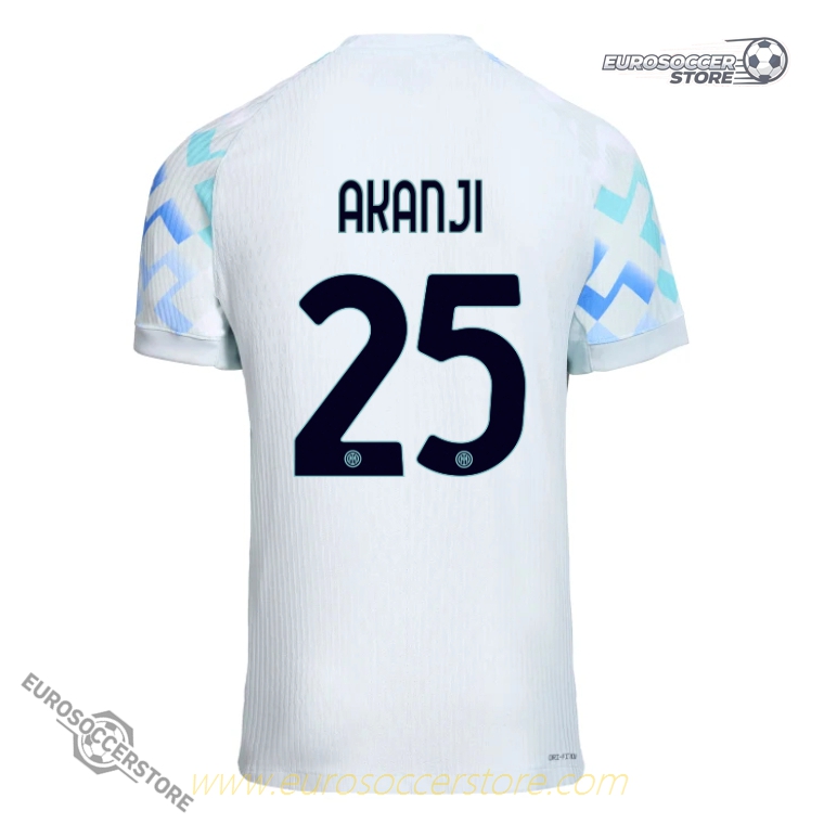 Inter Milan 25-26 Away Jersey (Player Version) with AKANJI 25