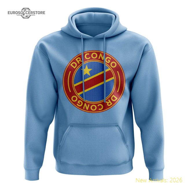 Elite Dr Congo Football Badge Hoodie (sky) - Unbeatable Value