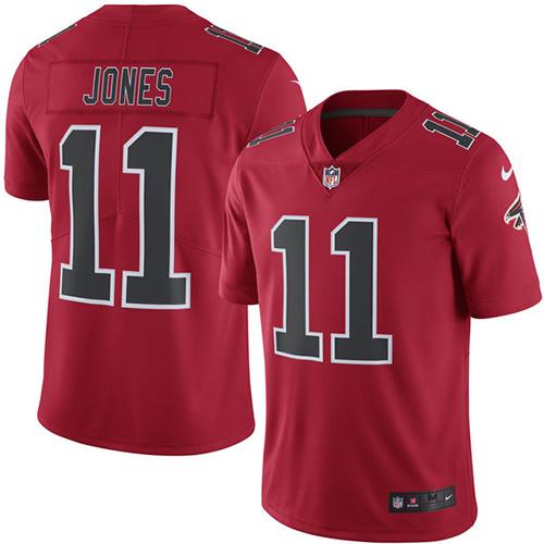 Official NFL Atlanta Falcons #11 Julio Jones Red Limite-v3