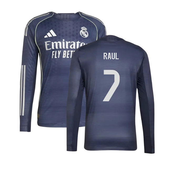 2025-2026 Away Shirt by Real Madrid Long Sleeve (Men