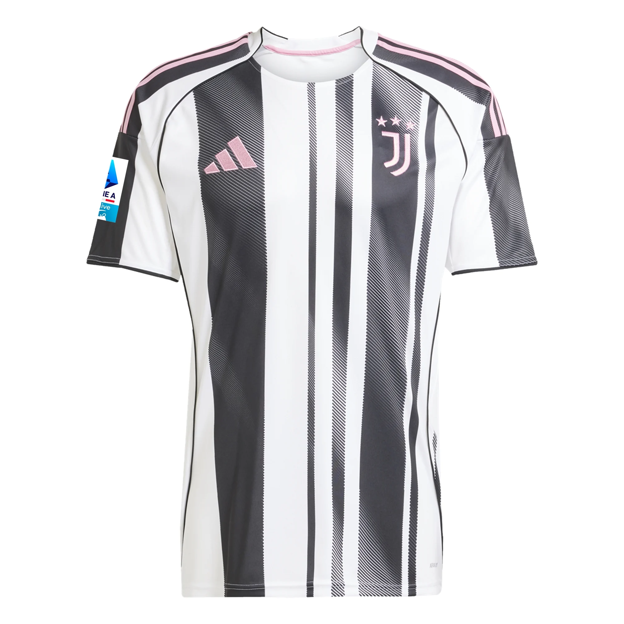 Weston McKennie Juventus Home Soccer Jersey 25/26 Serie A White Black Pink