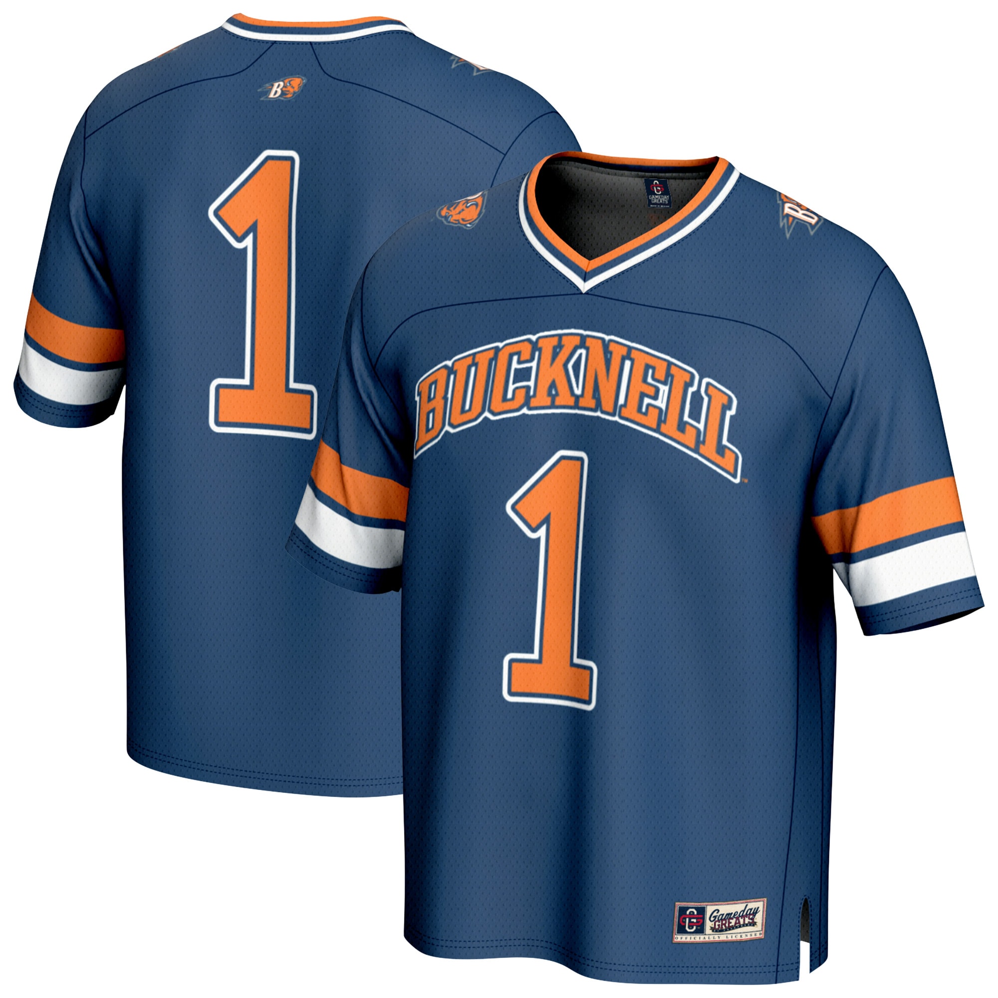 #1 Bucknell Bison GameDay Greats Youth Lightweight Collegiate Football Fashion 26/27 Football Jersey - Blue