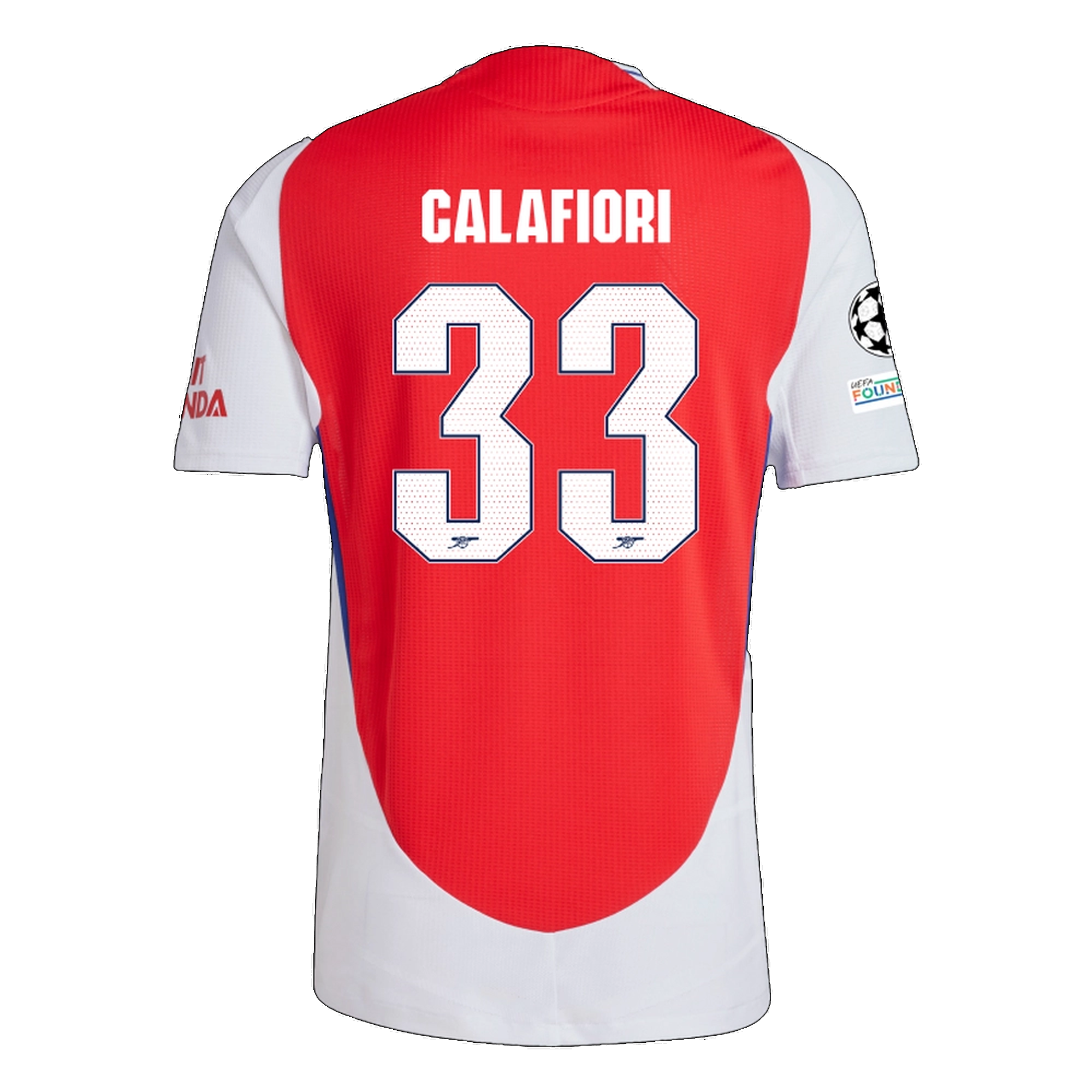 Arsenal Calafiori 2024-2025 UCL Home Jersey – Authentic Shirt