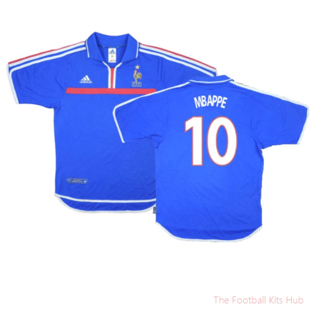 France 2000-02 Home Shirt (Very Good) (MBAPPE 10)