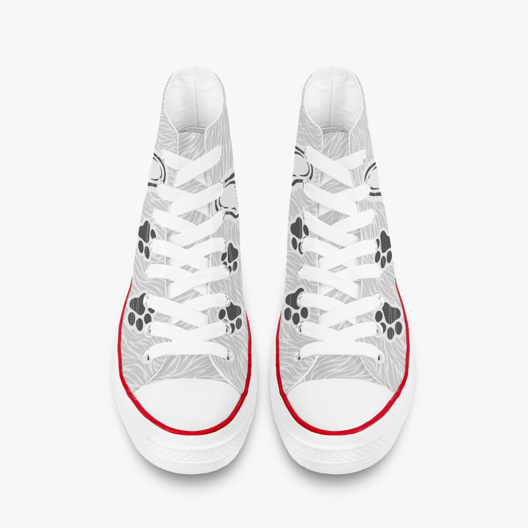 Minimal-Aesthetic Moose - Personalized High-top Canvas Shoes for Home