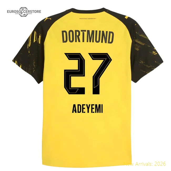 Football Club Home Match Jersey Adeyemi Durable Breathable