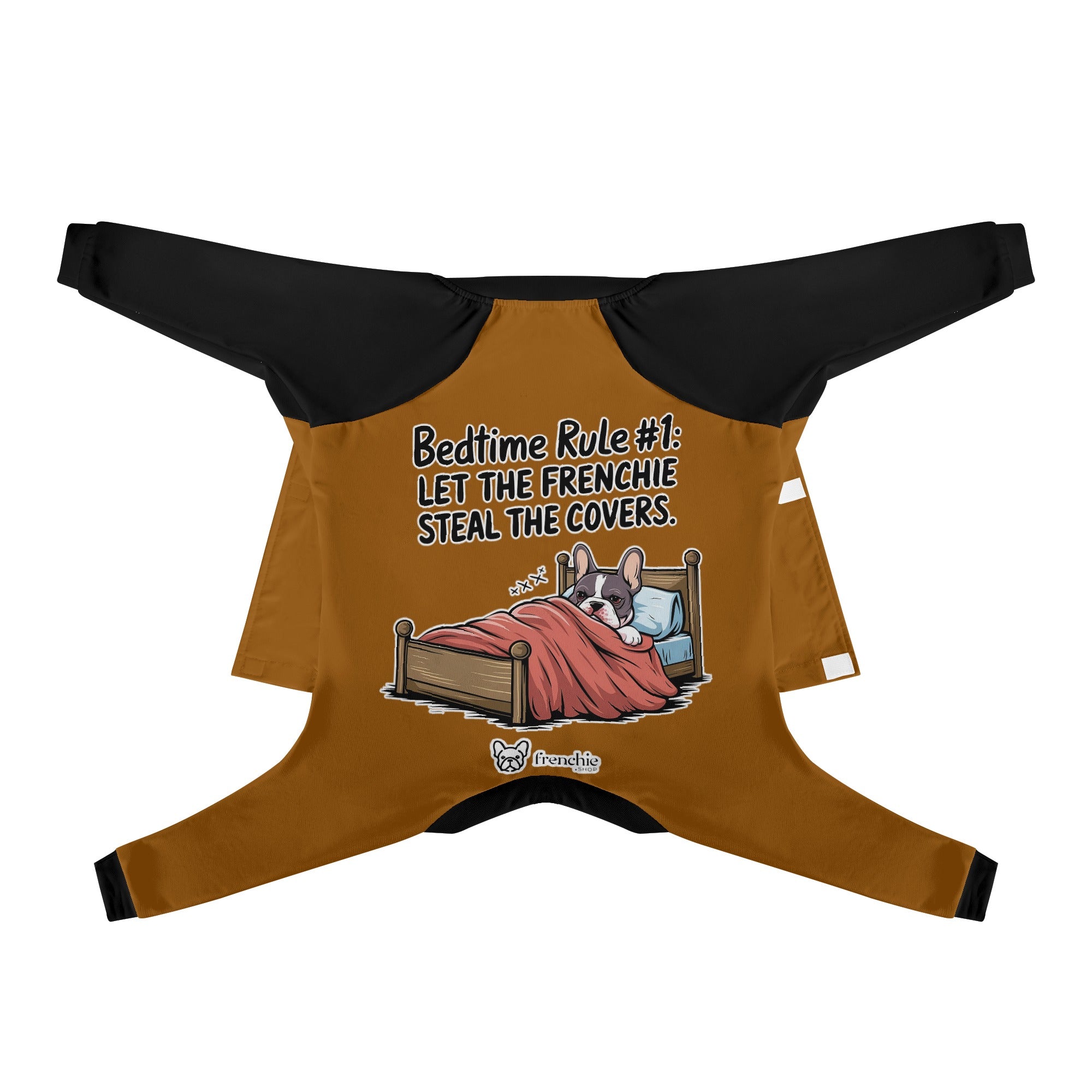 Bedtime rule #1: Let the Frenchie steal the covers - Frenchie Pajamas – Ultra-Soft, Cozy, & Adorably Stylish