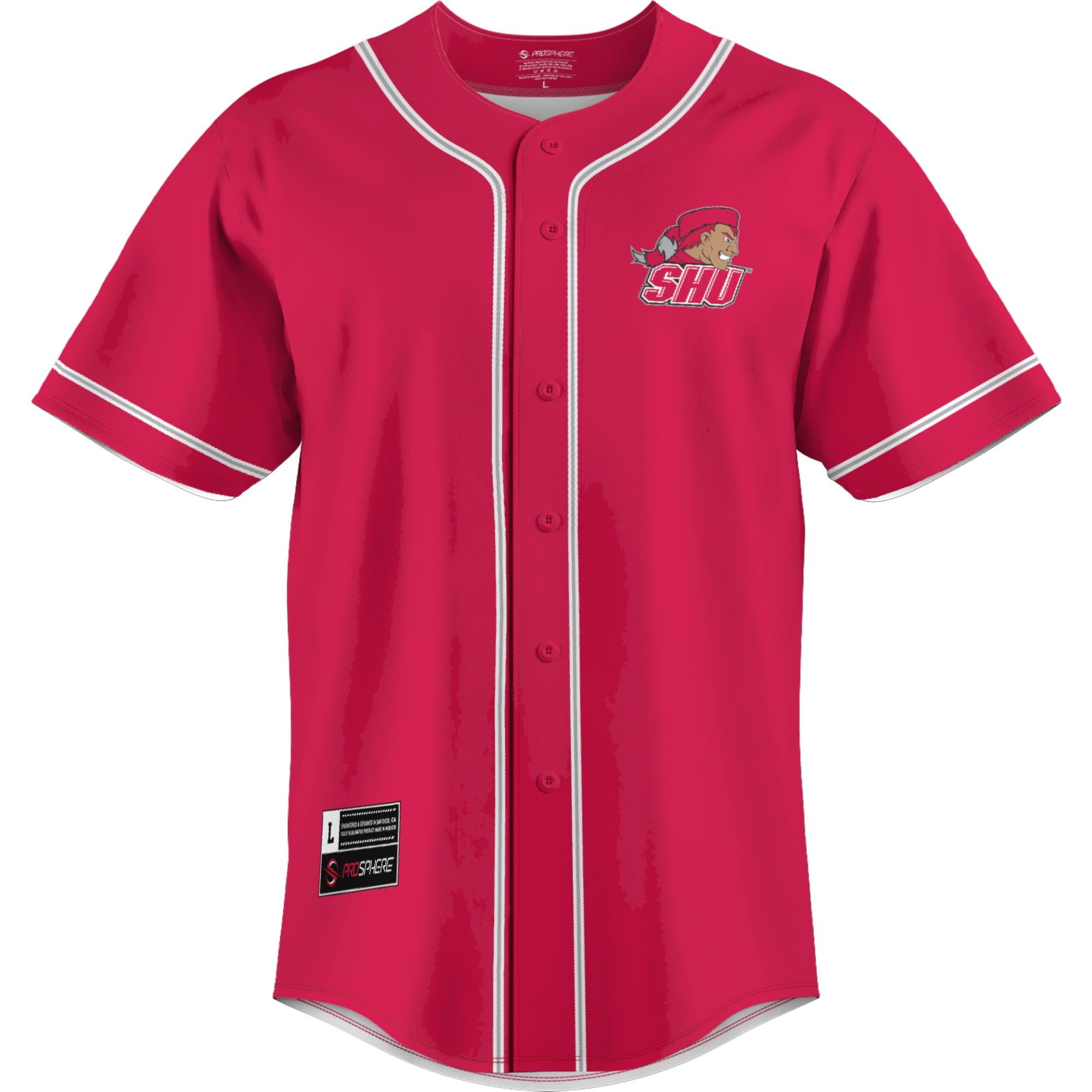 [DDG] Sacred Heart Pioneers GameDay Greats Lightweight Baseball Jersey - Red