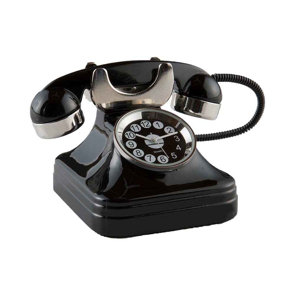 Telephone Clock | Black
