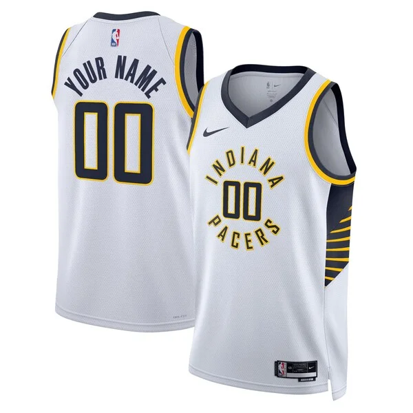 Indiana Pacers Nike Unisex Swingman Custom Jersey White - Association Edition