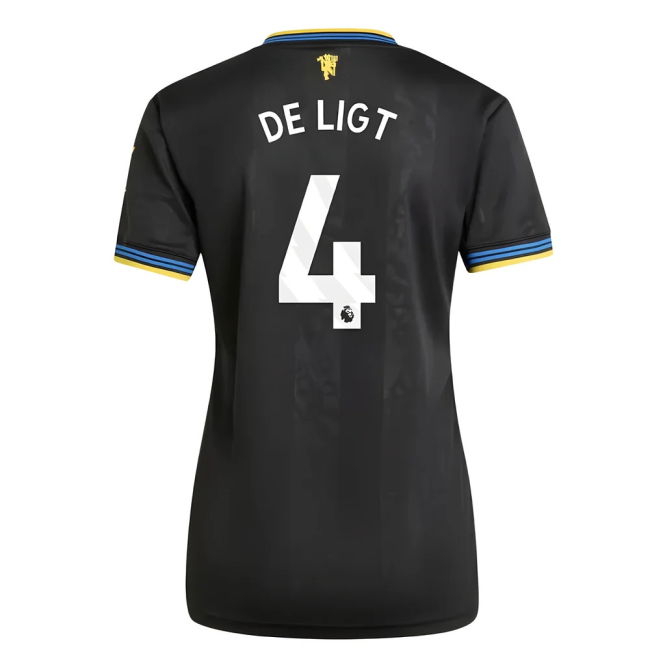 Fan Gear Football Man Utd Third Shirt Womens De Ligt #4 Pro Series...
