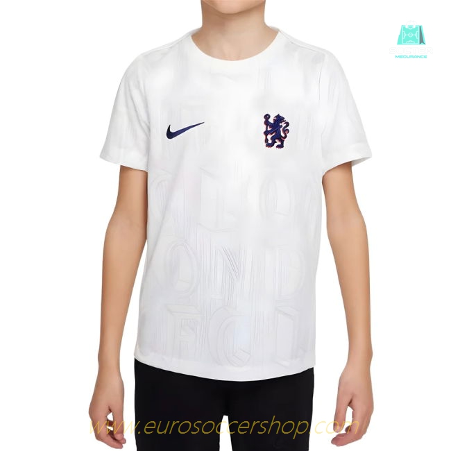 2025-2026 Chelsea Pre-Match Shirt (White) - Kids (World Champions 25)