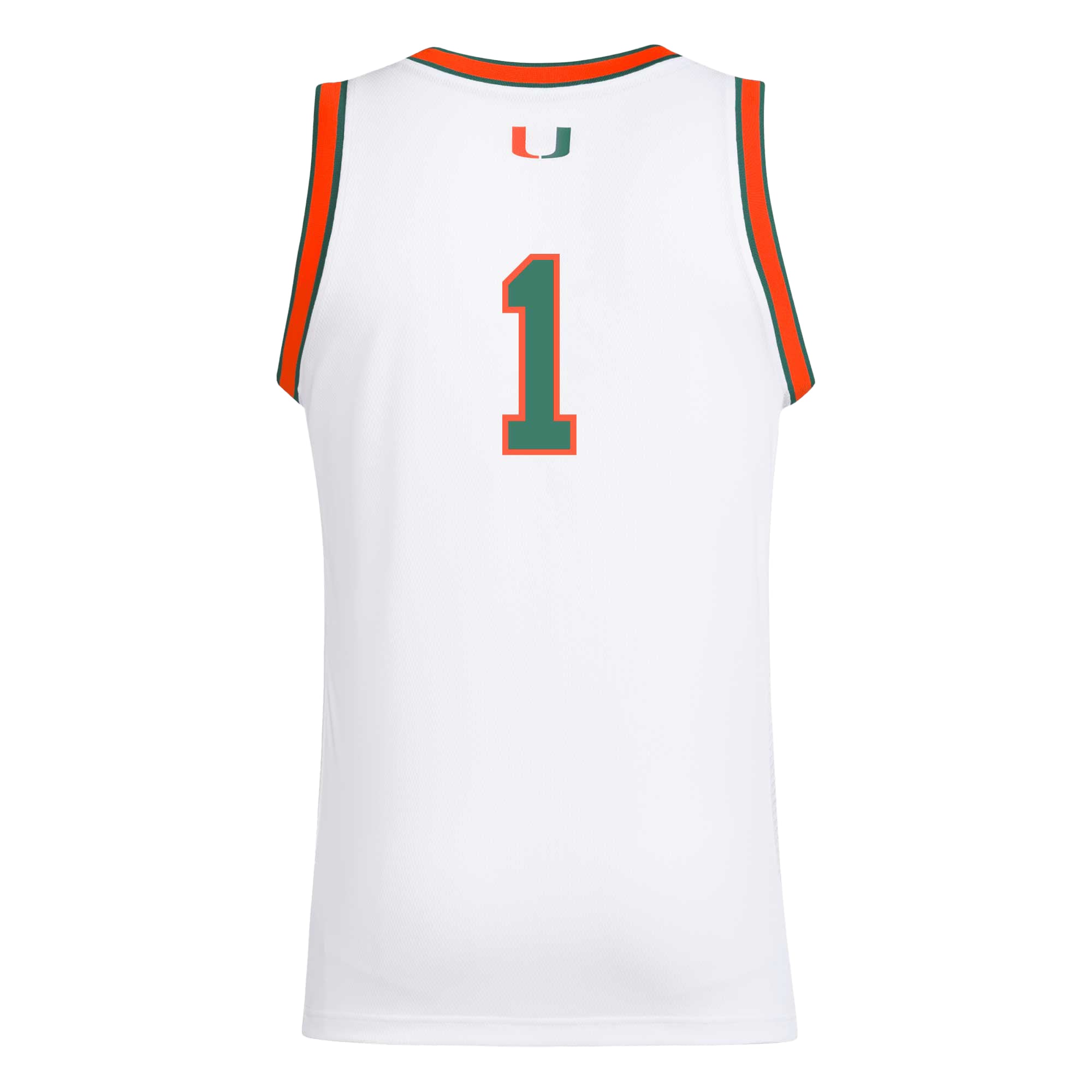 #1 Miami Hurricanes adidas Replica Swingman Jersey - White