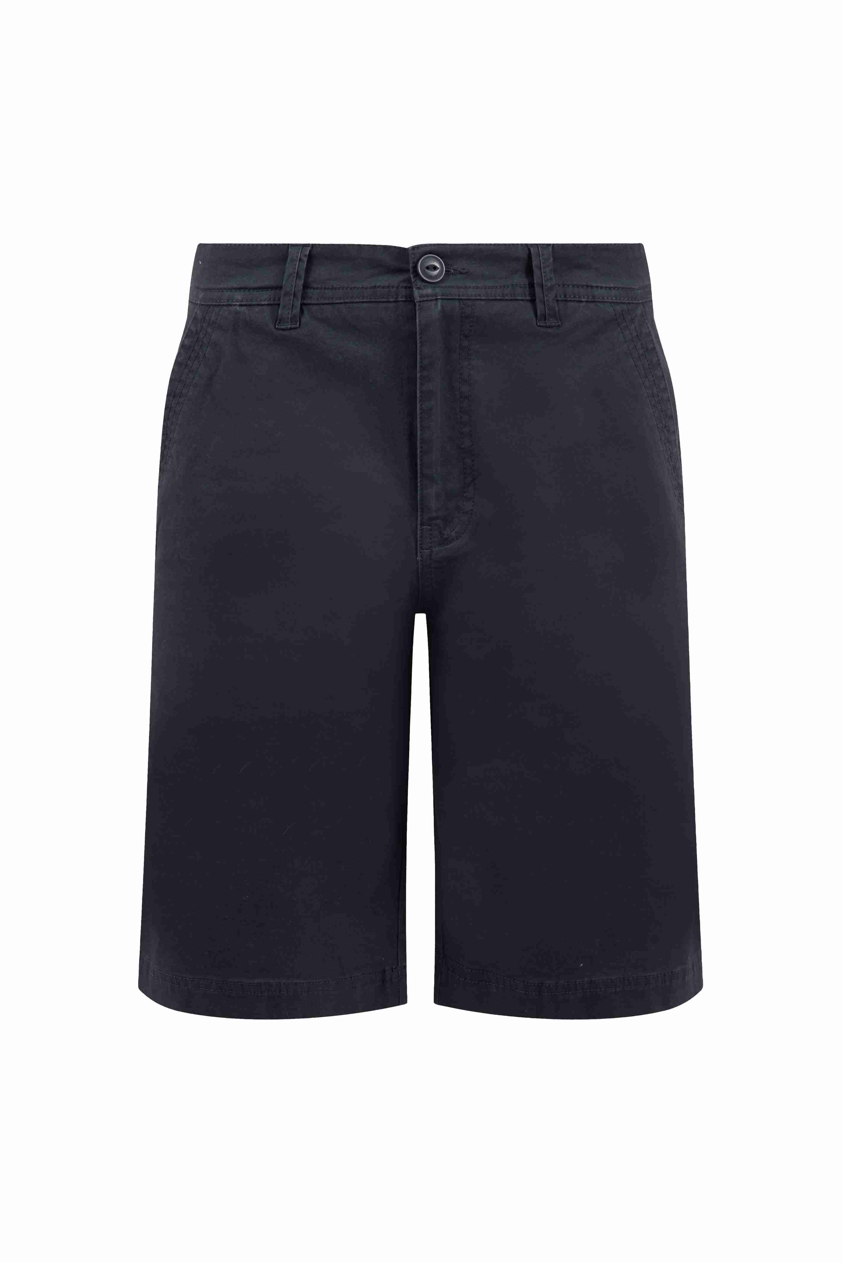 Rayburn Cotton Flat Front Shorts Navy