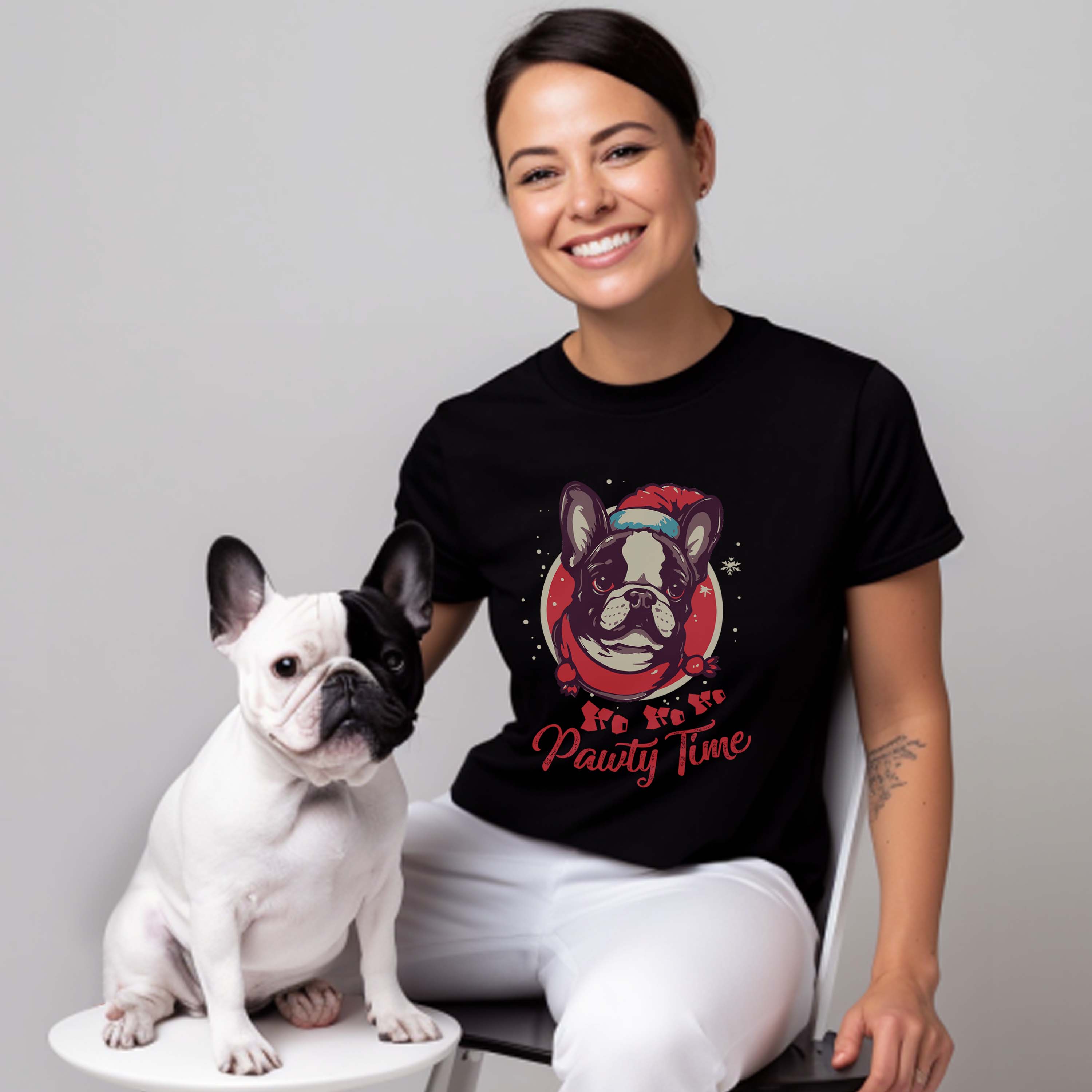 Durable Christmas Party - Unisex T-shirt for French Bulldog Lovers