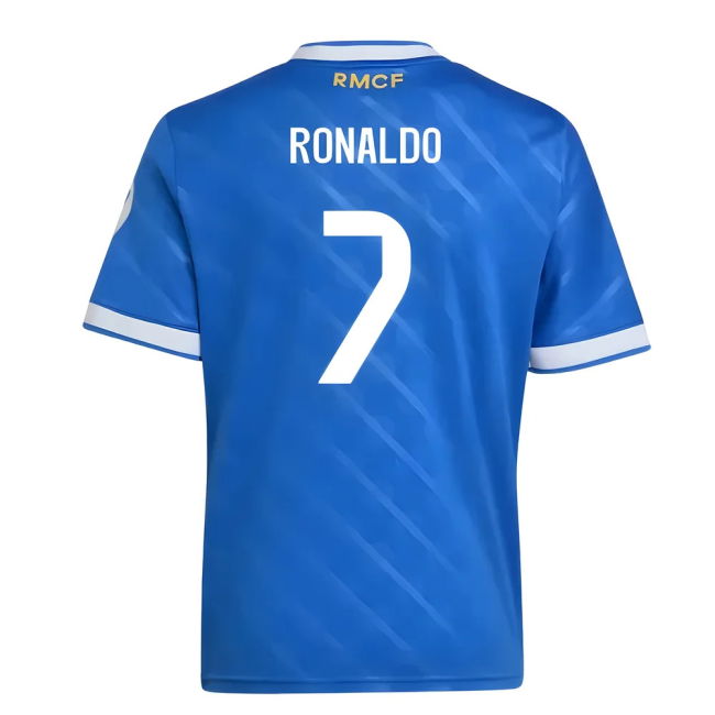 2025-2026 Genuina Camiseta Real Madrid Tercer - Niños Con Ronaldo 7
