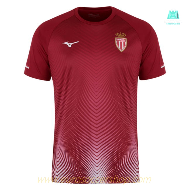 2025-2026 AS Monaco Training Shirt (Bordeaux) (Your Name)