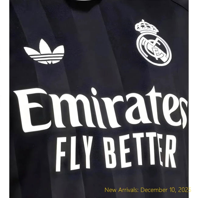 2025-2026 Real Madrid Third Shirt - Authentic Kit - Black Color