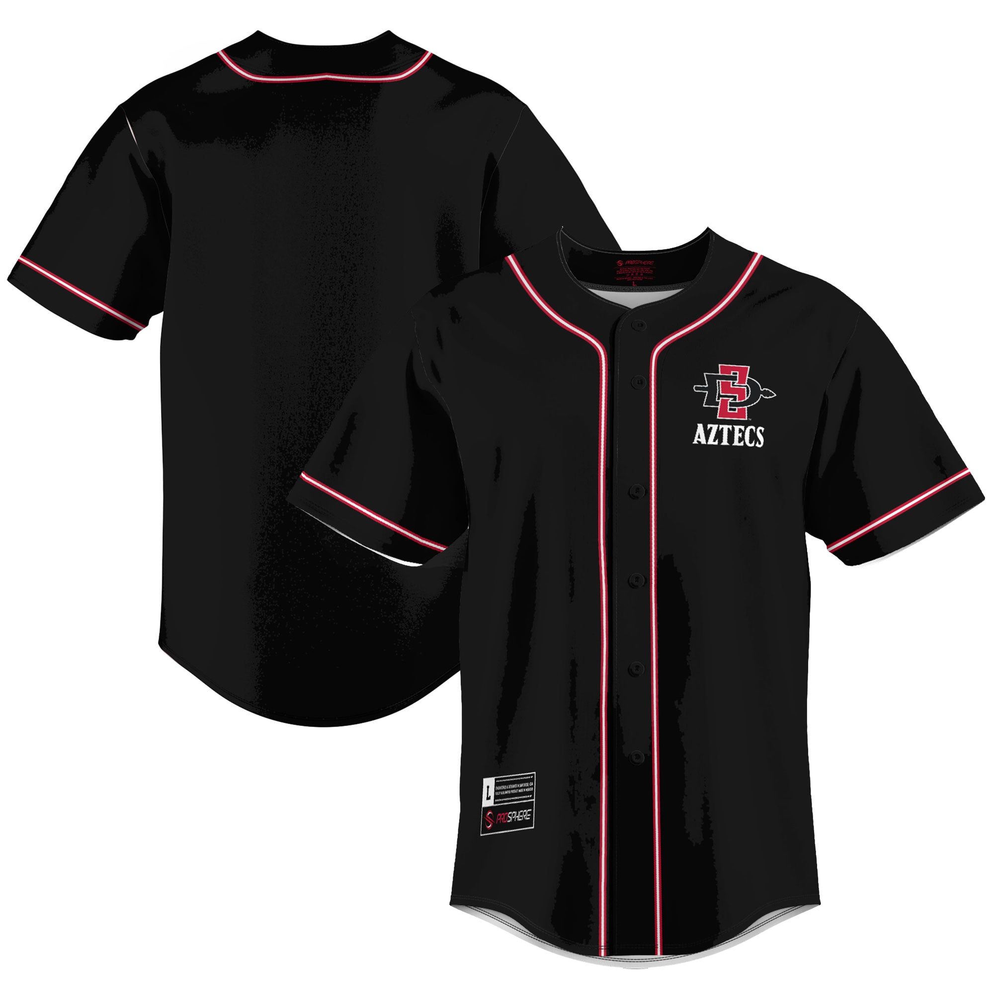 San Diego State Aztecs GameDay Greats Lightweight Baseball Jersey - Scarlet