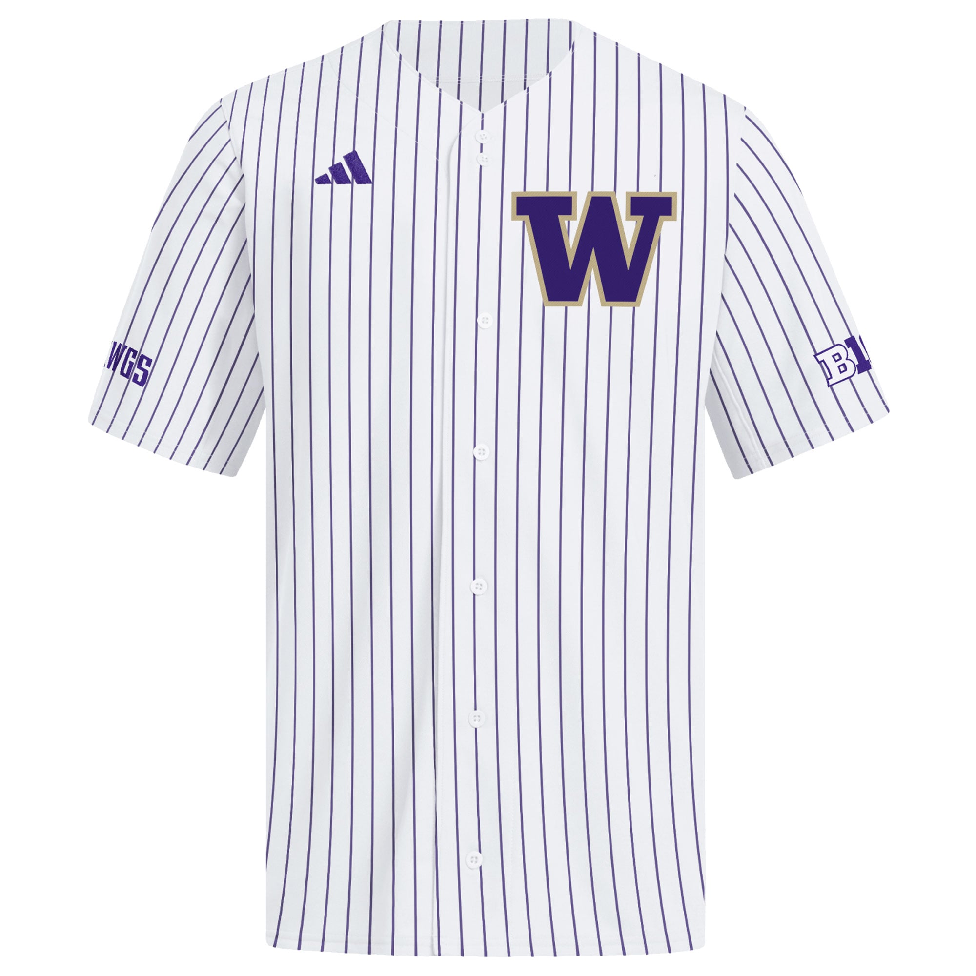 Washington Huskies adidas Home Replica Baseball Jersey - White