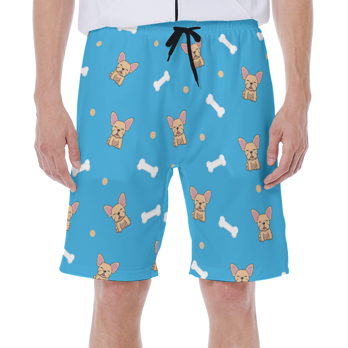 French Bulldog Lover Bruce Men's Beach Shorts Perfect Gift Idea