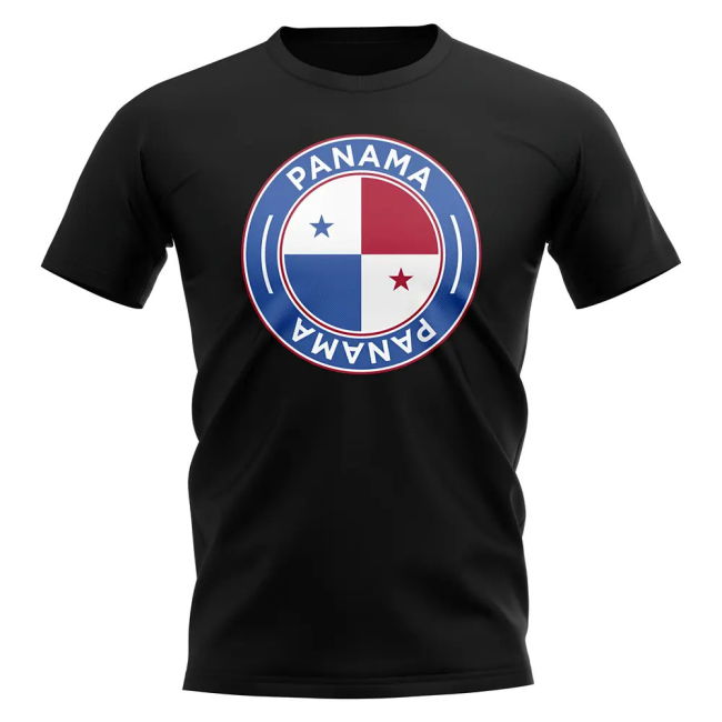 Elite Aero-Dynamic Panama Football Badge T-Shirt (Black)