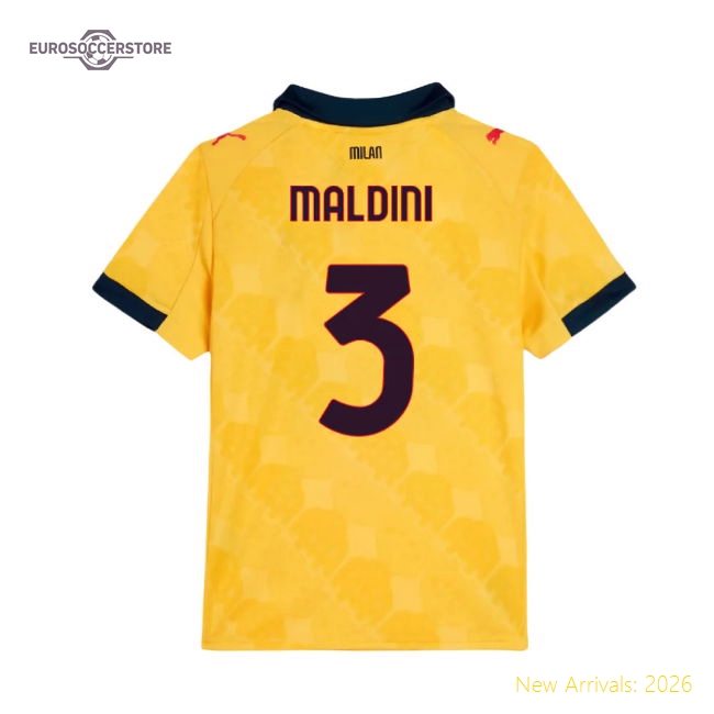 Child-friendly Football Team Kids Maldini Jersey 2025-2026