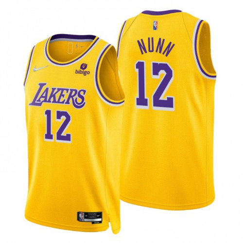 Nike Lakers Gold Angeles Lakers #12 Jersey - Reasonably Priced