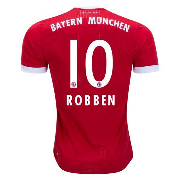 Official Bayern Munich Home 201718 Robben 10 Soccer Jersey Shirt