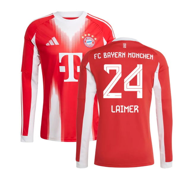 Dedicated Bayern Bayern Munich Long Sleeve Home Shirt Laimer #24 T...